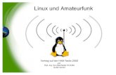 SuSE Linux Linux und Amateurfunk -   Linux Linux und Amateurfunk Vortrag auf der HAM Radio 2000 von Dipl.-Ing. Kai Altenfelder DL3LBA SuSE GmbH