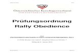 Prfungsordnung Rally   OB 2016 KV 01.01.2016 Seite 2 Vorwort Rally Obedience Bei der Sportart Rally Obedience stehen die perfekte Kommunikation und die