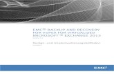 EMC® BACKUP AND RECOVERY FOR VSPEX FOR .u EMC Avamar zum Schutz von Exchange Server 2013, das auf
