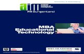 MBA Educational Technology - WBS TRAINING AG .Durch die Kooperation mit einem Bildungsdienstleister