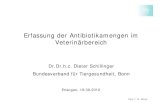 Vortrag Schillinger: Erfassung der Antibiotikamengen im ... Erfassung der Antibiotikamengen im Veterin¤rbereich