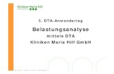 mittels DTA Kliniken Maria Hilf GmbH - mittels  Th Becker DTA Anwendertag 30 09 2010 5. DTA-Anwendertag