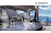 VANS 2018 - Adria .§Kidâ€™s Pack available. §Optional secondary external kitchen. A NEW STYLE OF