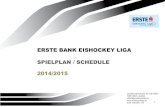 ERSTE BANK EISHOCKEY LIGA SPIELPLAN / SCHEDULE 2014/2015 .EBEL SPIELPLAN / SCHEDULE 2014/2015 FR