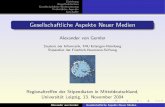 Gesellschaftliche Aspekte Neuer grunk/vortraege/2004/leipzig/   Speicherung von Verbindungsdaten