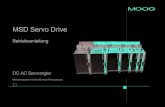 MSD Servo Drive - MSD Servo Drive Betriebsanleitung Mehrachssystem DC-AC Servo Drive Id.-Nr.: CA97554-002