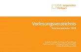 Sommersemester 2018 - cgjung- .somatik und Tiefenpsychologie (DGPT), der Deutschen Gesell- ... Werbung
