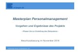 Masterplan Personalmanagement - Ergebnisse - 1 2 .Personalmanagement der Stadt Erlangen wurde von