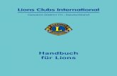 Handbuch f¼r Lions - .Gesamt-District 111-Deutschland Handbuch f¼r Lions. Lions Clubs International