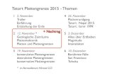 Tatort Plattengrenze 2015 - Themen .Fossile œberreste von Flora & Fauna (~Pal¤ozoikum) Proterozoische