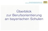 œberblick zur Berufsorientierung an bayerischen .Initiative â€‍Realschule 21â€œ â€“ F¶rderung des