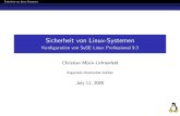 Sicherheit von Linux-Systemen - uni- .Sicherheit von Linux-Systemen Sicherheit von Linux-Systemen