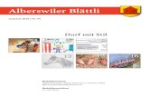 Ausstellung Alberswiler Bl¤ttli im Schweizerischen ... Bauleitung: Dominik Erni TAGMAR AG Tel
