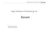 Agile Software Entwicklung mit - files.ifi.uzh.ch .Agile Software Entwicklung mit Scrum Agenda Einleitung