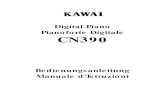 Bedienungsanleitung Manuale dâ€™ .Pianoforte Digitale CN390 Bedienungsanleitung Manuale dâ€™Istruzioni