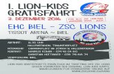 1. lion-kids gratisfahrt - ZSC Lions .1. lion-kids gratisfahrt 3. dezember 2016 lion-kids gratistickets