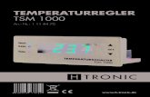 TemperaTurregler TSM 1000 - .6 | Sicherheit Temperaeurrgterl TSM 1000 | 7 ST¶rung Ist anzunehmen,