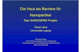 Die Haut als Barriere f¼r Nanopartikel - mobil.bfr.bund.de .Die Haut als Barriere f¼r Nanopartikel
