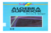 Algebra Superior - Schaum-spiegel