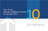 Top 10 der Business Intelligence-Trends f¼r das Jahr 2015