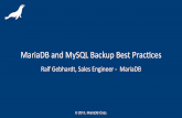 MariaDB und MySQL Backups: Bew¤hrte Verfahren f¼r Entwicklung und Umsetzung einer angemessenen Datensicherungsrichtlinie