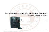 Demontage/Montage Siemens EQ und Bosch Vero Linie .2 Allgemeine Information zu diesem Serviceheft:
