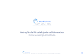 Vortrag ¼ber Online-Marketing & Social Media bei den Wirtschaftsjunioren Dithmarschen