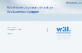 Wartbare Javascript-lastige Webanwendungen - W3L .functionNamesLikeThis = Camel-Case ClassNamesLikeThis