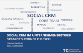 DMEXCO 2013 - Vortrag Social CRM im Unternehmensbetrieb