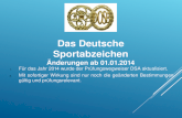 Das Deutsche Sportabzeichen „nderungen  ab 01.01.2014