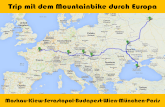 Trip mit dem Mountainbike quer durch Europa