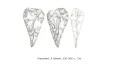 Faustkeil, 3 Seiten, 100.000 v. Chr.. Beilklinge, Granit, 70.000 v. Chr