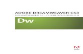 DREAMWEAVER API-REFERENZHANDBUCH - help.adobe.com .Dreamweaver sowie Details zur Flash-Objekt-API