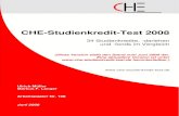 CHE-Studienkredit-Test .schwierige Entscheidung, welcher Kredit denn nun â€‍der richtigeâ€œ ist (oder