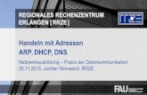 Handeln mit Adressen ARP, DHCP, DNS - rrze.fau.de .REGIONALES RECHENZENTRUM ERLANGEN [RRZE] Handeln