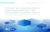 PRINT & DOCUMENT MANAGEMENT IN DEUTSCHLAND 2014 .modernen Document Management Tools abzubilden, die