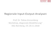 Regionale Input-Output- .Tobias Kronenberg Input-Output-Analyse Input-Output-Analyse Wichtige Ideen: