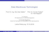 Data-Warehouse- .Speicherstrukturen f¼r Data Warehouse Relationale Speicherung Relationale Speicherung