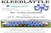 BC Schretzheim - bcs- Freunde des runden Leders, liebe Fans des BCS, dieses Wochenende stehen wieder