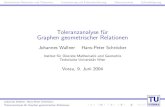 Toleranzanalyse f¼r Graphen geometrischer Relationen .Geometrische Relationen und Toleranzen Linearisierung
