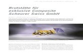 Brutst¤tte f¼r exklusive Composite Scheurer Swiss GmbH .LUFT- UND RAUMFAHRT INDUSTRIE Composite