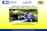 Globale Systeme und interkulturelle Kompetenz herausgegeben von dem Projekt Globale Systeme und interkulturelle