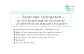 Balanced Scorecard - els- .- Balanced Scorecard - mittels ausgewogener Kennzahlen Unternehmen strategisch