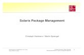 Solaris Package Management - Hartmann, Martin Sprengel Betriebssystemdienste : Solaris Package Management