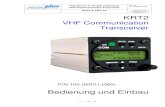 VHF Communication Transceiver - vtec- Handbuch & Einbauanleitung VHF-Communication Tranceiver Doc.-Nr: