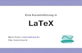 Eine Kurzeinf£¼hrung in LaTeX - tr0ll.net ¼hrung in LaTeX Seite 2 Kapitel 1: LaTeX und TeX allgemein