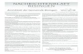 NACHRICHTENBLATT BISINGEN ISSN 0949-0620 abschnitt IV, E-Bau: Auftragsvergabe: Die notwendigen Arbeiten