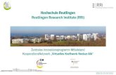 Hochschule Reutlingen Reutlingen Research Institute (RRI) ZIM-KN Virtuelles Kraftwerk Neckar-Alb Weiterentwicklung