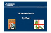 Sommerkurs Python - TU knoll/python/material/SommerkursPython_pdfs/...¢  Python wird genutzt von