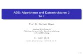 ADS: Algorithmen und Datenstrukturen 2 - Teil AlmaWeb - Anmeldung Anmeldung f ur Vorlesungen und Ubungen